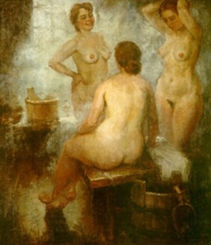 Александр Герасимов «баня», 1940